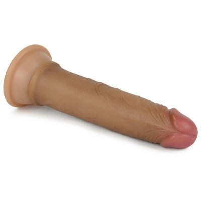 7&#039;&#039; Dual layered Platinum Silicone Cock