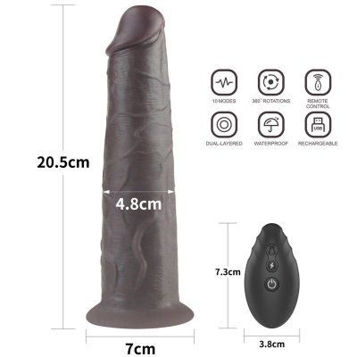 8.0&#039;&#039; Dual Layered Platinum Silicone Rotator