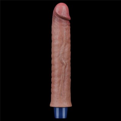 9.5&quot; REAL SOFTEE Rechargeable Silicone Vibrating Dildo
