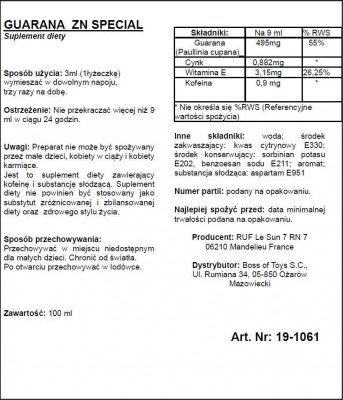 Supl.diety-GUARANA ZN 100 ML