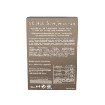 Supl.Diety-Shiatsu GEISHA Drops for Women 30ml.