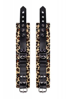 Anonymo handcuffs, PU leather, print, 27 cm