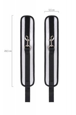 Anonymo anclecuffs, polyester, silver, 28.5 cm