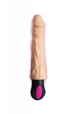 A-TOYS  Realistic Vibrator with heating, TPE, 12 Modes, bendable, recharble