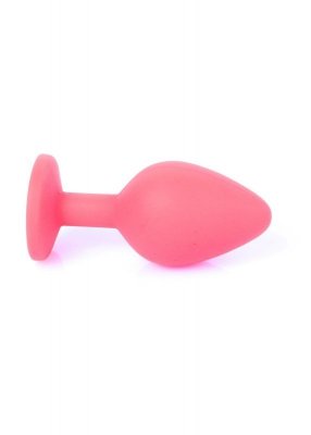 Plug-Jewellery Red Silicon PLUG Medium- Blue Diamond