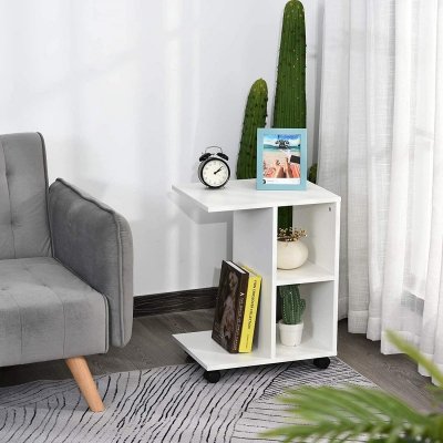Stolik kawowy szafka nocna na kółkach organizer ModernHome