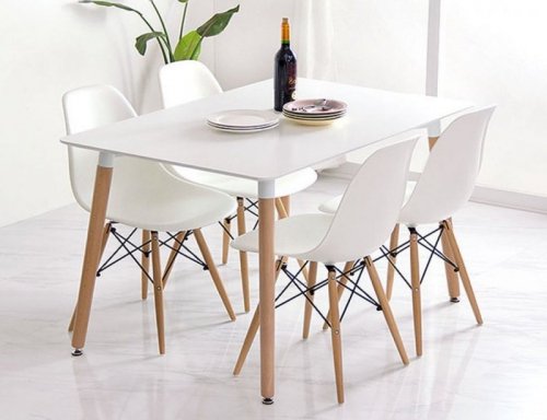 Stół stolik prostokątny 120x80 cm nowoczesny do jadalni salonu kuchni ModernHome