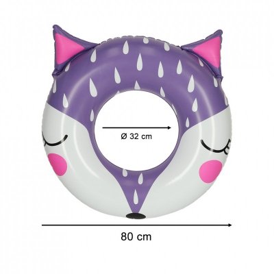 Kółko do pływania koło dmuchane kółko plażowe lisek 80cm max 60kg