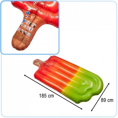 Materac dmuchany do pływania na basen wodę lód na patyku BESTWAY 43161 XXL 90 kg  89 cm x 185cm