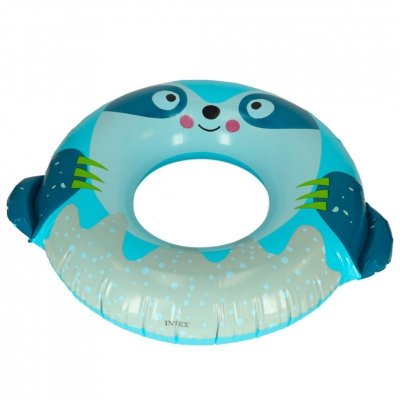 INTEX 59266 Kółko do pływania koło dmuchane ponton plażowy leniwiec max 40kg 76 cm