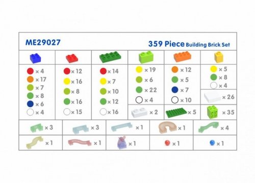 MASTERKIDZ Zestaw Klocków Konstrukcyjnych Tor Kulkowy STEM 359 el.