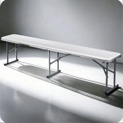 Ławka ogrodowa składana 180 cm Plonos biała