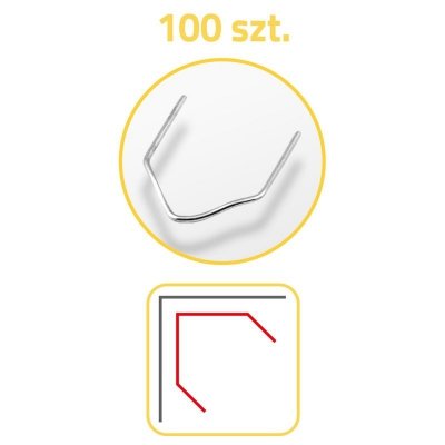 Zszywki do spawarki do plastiku 100 szt typ D Humberg