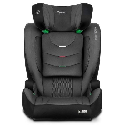 Fotelik samochodowy Nukido Louis Soft czarno-szary 15-36 kg ISOFIX
