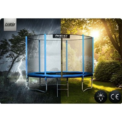 Trampolina ogrodowa 10ft/312cm z siatką zewnętrzną i drabinką