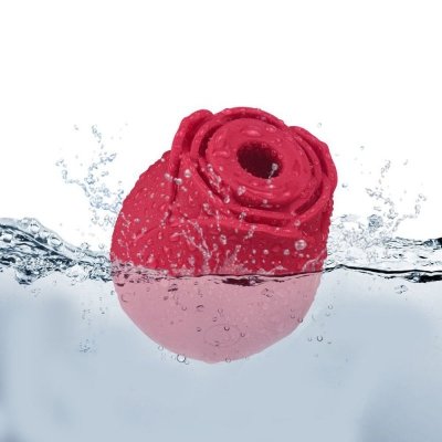 Masażer łechtaczki. Ssąca róża 10 wibracji, ssania. Red Rose