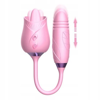 Double Tongue Stimulator Pink