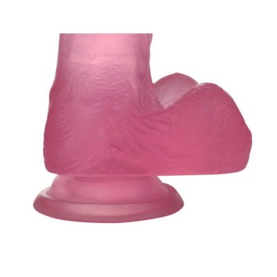DILDO 6’’ JELLY STUDS RÓŻOWE
