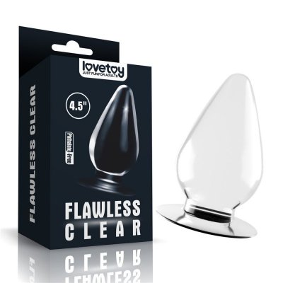KOREK ANALNY FLAWLESS CLEAR ANAL PLUG 4.5&#039;&#039;