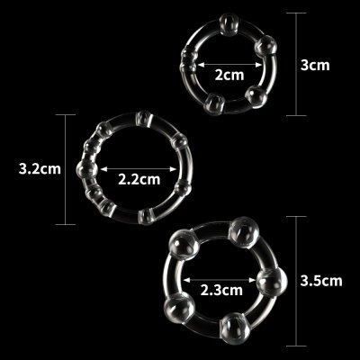 PIERŚCIENIE POWER PLUS TRIPLE BEADED RING SET