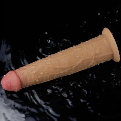 WIBRATOR 9.0&#039;&#039; DUAL LAYERED PLATINUM SILICONE ROTATOR