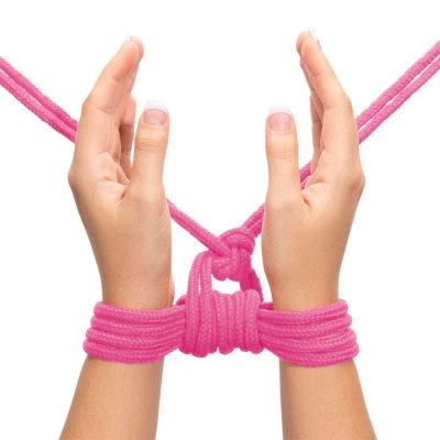 LINA FETISH BONDAGE ROPE 10M RÓŻOWA