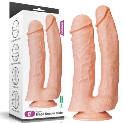 PODWÓJNE DILDO 12&#039;&#039; REALISTIC MEGA DOUBLE DILDO