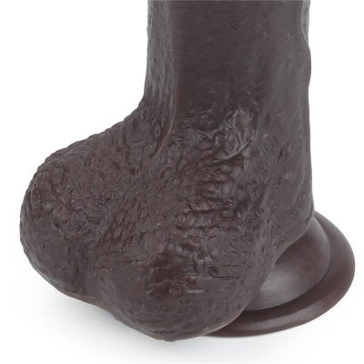 DILDO 7&#039;&#039; SLIDING SKIN DUAL LAYER DONG – BLACK