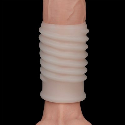 PIERŚCIEŃ NAKŁADKA VIBRATING SPIRAL KNIGHTS RING (WHITE)