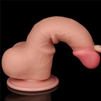 DILDO 7.5&#039;&#039; SLIDING SKIN DUAL LAYER DONG FLESH