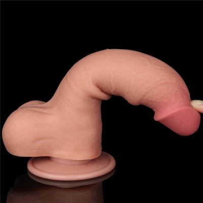 DILDO 8&#039;&#039; SLIDING SKIN DUAL LAYER DONG FLESH