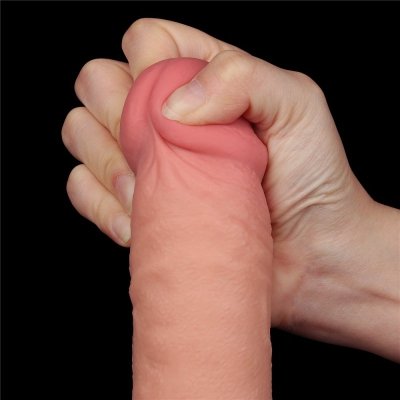 DILDO 9.5&#039;&#039; SLIDING SKIN DUAL LAYER DONG FLESH