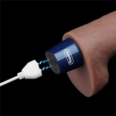 WIBRATOR 10.5&quot; REAL SOFTEE VIBRATING DILDO