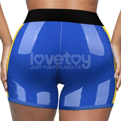 CHIC STRAP-ON SHORTS (32 - 35 CALI W PASIE) NIEBIESKI