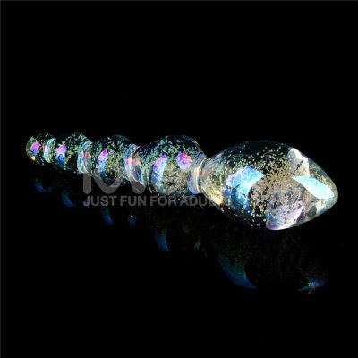 DILDO GLOW-IN-THE-DARK TWILIGHT GLEAM GLASS