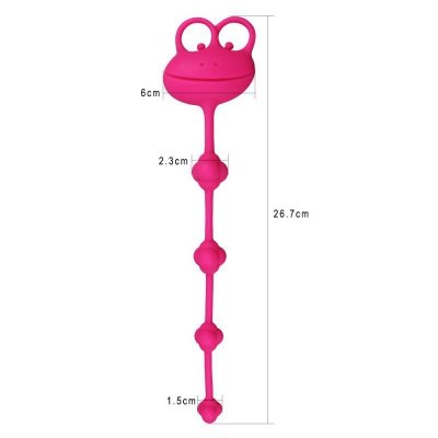 KORALIKI ANALNE 10&quot; SILICONE FROG
