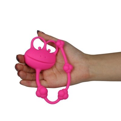 KORALIKI ANALNE 10&quot; SILICONE FROG