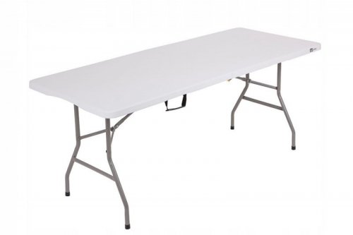 STÓŁ CATERINGOWY, BANKIETOWY, SKŁADANY, OGRODOWY 180 cm BIAŁY