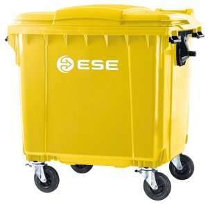 Pojemnik na odpady bytowe ESE 1100l Żółty