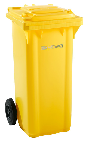 Pojemnik na odpady z tworzywa 120 l SSi-Schaefer - BIO Brąz