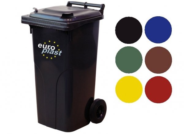 Pojemnik na odpady MGB 120l EUROPLAST Czarny
