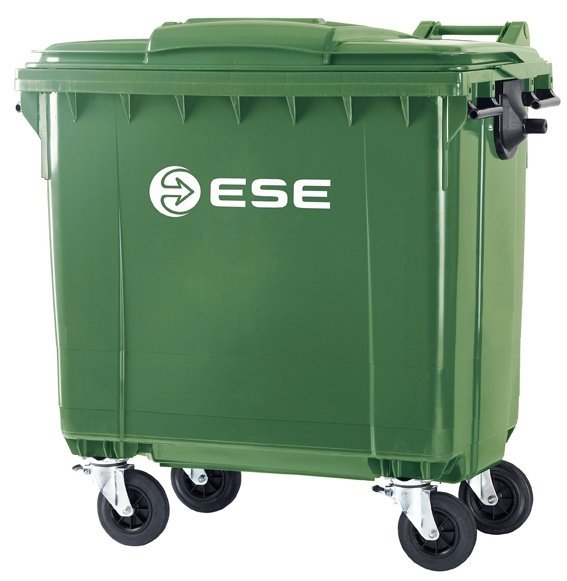 Pojemnik na odpady bytowe ESE 1100l Czerwony