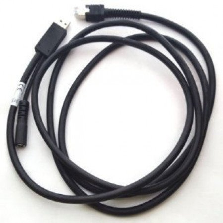 Zebra connection cable, USB, shielded, length: 2 m, straight, power supply connector