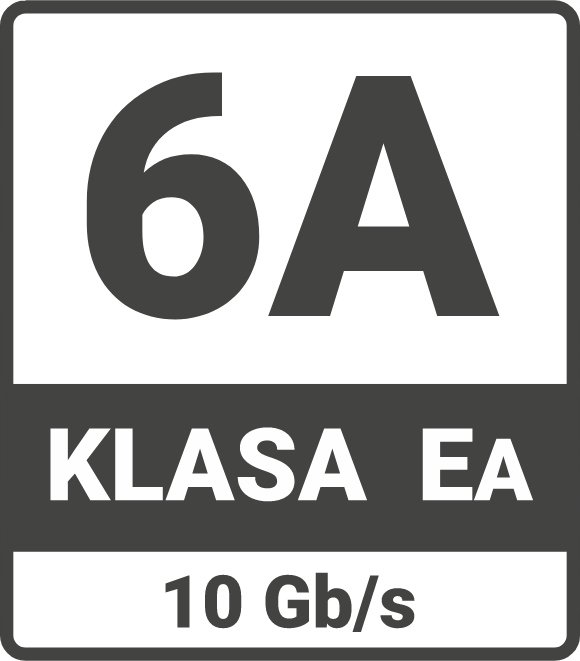 Kabel Skrętka U/FTP kat.6a drut 50m PE zewnętrzny żelowany czarny