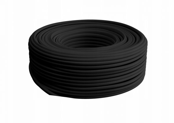 Kabel Skrętka U/FTP kat.6a drut 50m PE zewnętrzny suchy czarny