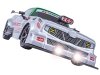 DUŻY Samochód Do Driftu Auto RC Drift 1:16 2,4 GHz PARA DYM Srebrny Dodge 4WD LED