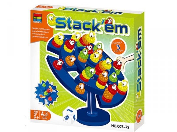 Edukacyjna Gra Zręcznościowa &quot;Stack&#039;em&quot; Układanka Balansujące Pionki