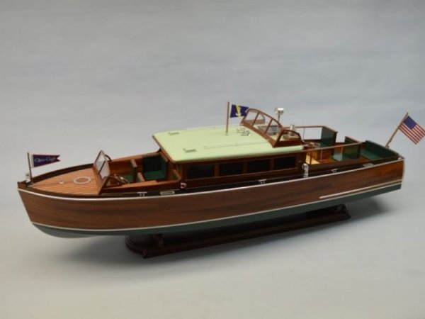 Łódź - Łódź podmiejska 1929 Chris Craft 38&#039; Commuter Boat Kit 1:12 - DUMAS