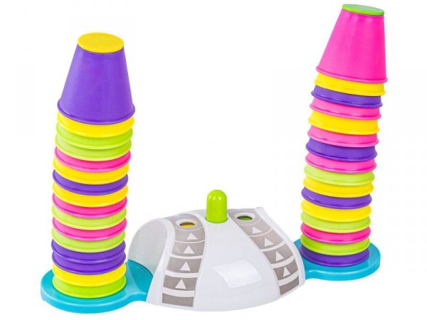 Edukacyjna gra zręcznościowa &quot;Stacking Game&quot;, Zbuduj wieżę, Układanka, Kolorowe kubeczki
