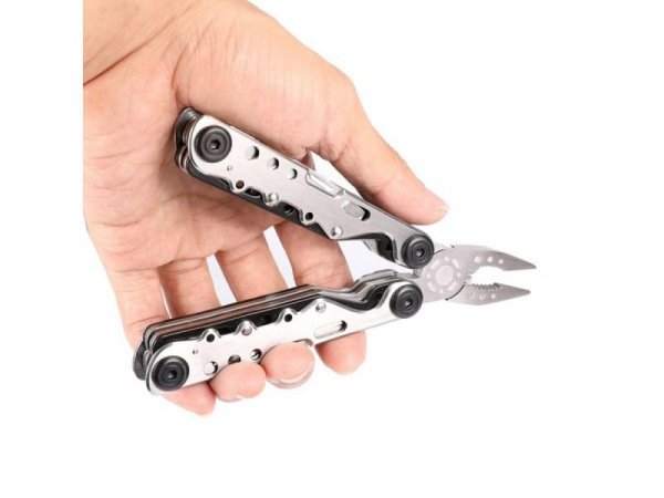 Narzędzie Wielofunkcyjne Jakemy Multitool 10w1 - Kombinerki, Nóż, Piła, Karta Przeżycia